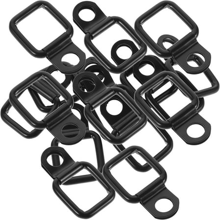 WORGEOUS 8pcs Heavy Duty Trailer Tie Down D Rings Set Metal Anchor Hooks for Car and Truck Cargo and Trunk Tie Down Anchors Replacement