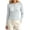 Blue, variant on Lnmiateer Women Crew Neck Button Down Cropped Knit Cardigan Long Sleeve Lightweight Open Front Sweater Shrug Casual Summer Layering Outerwear