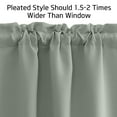 thumbnail image 3 of NICETOWN Valance Curtains for Kitchen, Short Blackout Curtains for RV Camper, Thermal Insulated Curtains Set of 2 panels, Green, 29"x36", 3 of 5