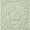 thumbnail image 6 of SAFAVIEH Ikat Hannan Geometric Circles Wool Area Rug, Ivory/Blue, 4' x 6', 6 of 10