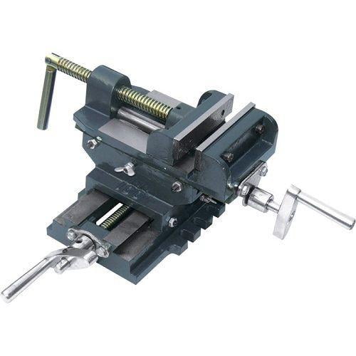 4" Cross Drill Press Vise Slide Metal Milling 2 Way Clamp Vice Woodworking Tools 