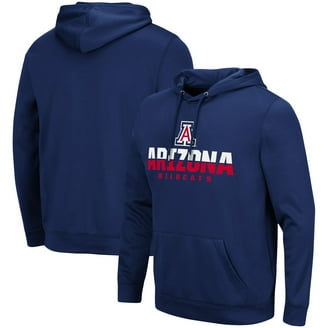 Men's Colosseum Charcoal Arizona Wildcats Arch & Logo 3.0 Full-Zip