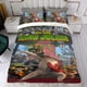 thumbnail image 4 of Viva el Rey Julien Conjunto de sábanas temático, trío de piezas, cómodo y amigable con la piel, diseño único, regalo de decoración para el hogar para familiares, amigos y fans,173cm *218cm, 4 of 6