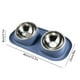 thumbnail image 3 of Comedero elevado todo en uno para gatos y perros | Diseño ergonómico con patas altas que reduce la tensión en el cuello | Plástico transparente antideslizante | Fácil de limpiar | Plato para comida, 3 of 6