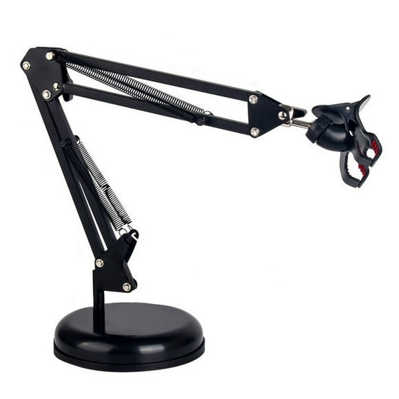 Fotografía Soporte de clip para teléfono Soporte de brazo de suspensión Soporte para teléfono inteligente en vivo Kit de soporte Abrazadera de montaje de mesa