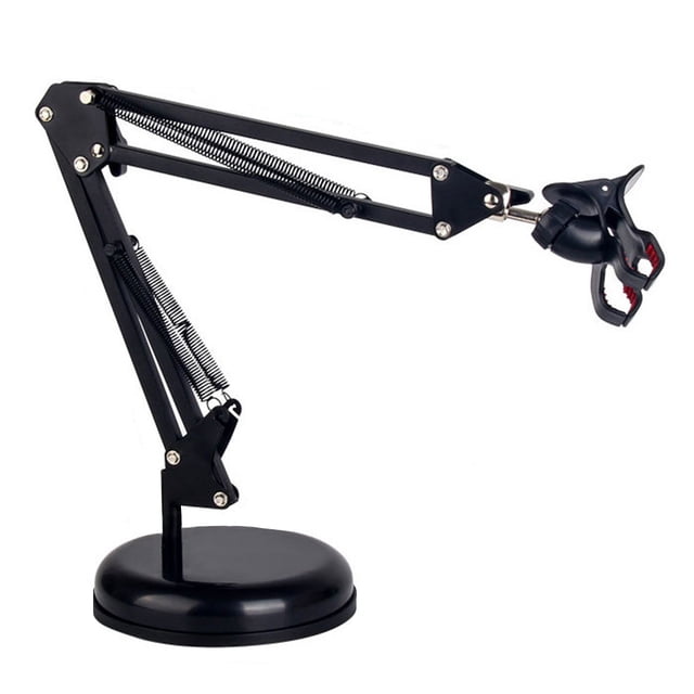 Fotografía Soporte de clip para teléfono Soporte de brazo de suspensión Soporte para teléfono inteligente en vivo Kit de soporte Abrazadera de montaje de mesa