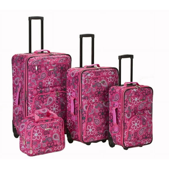 Rockland Luggage Impulse Expandable Luggage 4-Piece Softside Luggage Set, F108