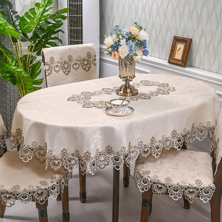 

dosili lace living room simple tea table tablecloth Hotel Hotel household round table tablecloth light luxury cloth