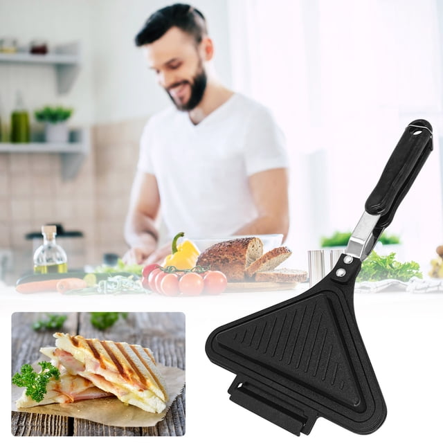 Up to 65% off Kitchen Gadgets Double-sided Sandwich Baking Pan Breakfast Pan Removable Sandwich Clamp Lightweight Portable Sandwich Frying Pan Kitchen Gadgets Kitchen Organizers and Storage