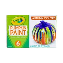 Crayola Pumpkin Paint Set Acrylic Paints in Autumn Colors, Halloween Decorations, 6Count
