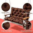thumbnail image 4 of Kfuirde Swing Cushion, Bench Cushion Set, Indoor Outdoor Patio Seat Pad, Replacement Pillow for Garden Furniture, Lounger Chair Cushion for Porch & Balcony, Coffee Style C, 4 of 5