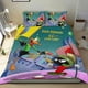 thumbnail image 1 of Pato Dodgers Conjunto de sábanas temático, trío de piezas, cómodo y amigable con la piel, diseño único, regalo de decoración para el hogar para familiares, amigos y fans,140cm *210cm, 1 of 6