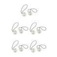 thumbnail image 2 of yingyy 1/2/3/5 2 Pcs Attache de Rideau Rond Polyester Remplacement Style Simple Cuisine Pare-Soleil Fixation Argent Clair 5 Pcs, 2 of 6