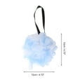thumbnail image 2 of Unique Bargains Two Color Bath Shower Loofah Sponge Blue White 1 Pc, 2 of 5