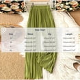 thumbnail image 3 of Women Casual Solid Loose Pleated Pants Comfort Fit, 3 of 7