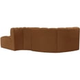 thumbnail image 5 of Bowery Hill Contemporary Soft Saddle Velvet Modular Sectional, 5 of 9