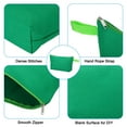thumbnail image 4 of Uxcell 12.2 x 7.5" Canvas Makeup Bags with Strap, 10 Pack Pencil Cosmetic Zipper Bag Case Toiletry Pouch, Green, 4 of 6