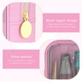 thumbnail image 3 of DODAMOUR Clear Makeup Bag Set of 2, TSA Approved Waterproof Travel Cosmetic Bag, PVC Nylon Portable Makeup Organizer Bags for Women (Pink), 3 of 6