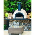 thumbnail image 2 of Cement Outdoor Pizza Oven / Clay Plain Front Wood Fired Pizza Ovens with Black Flue - OP51, 2 of 5