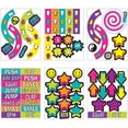 thumbnail image 2 of Fun Express 90s Theme Sensory Pathway Floor Clings - 66 Pc, 2 of 2