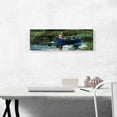 thumbnail image 2 of ARTCANVAS The Blue Boat Panoramic Canvas Art Print by Winslow Homer - Size: 36" x 12" (0.75" Deep), 2 of 9