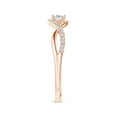 thumbnail image 3 of ANGARA Natural Diamond Infinity Swirl Promise Ring in 14K Rose Gold for Women (Size-2.9mm| Color-G| Clarity-VS2) | April Birthstone, Anniversary, Jewelry Gift for Women | Natural Diamond Ring, 3 of 9