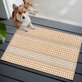 thumbnail image 6 of Rectangle Rug 2x3ft Area Rug, Farm Lattice Houndstooth Pattern Area Rugs for Living Room Bedroom, Rustic Beige Khaki Plaid Floor Mat Non-Shedding Non-Slip Carpet Indoor Accent Rugs, 6 of 9