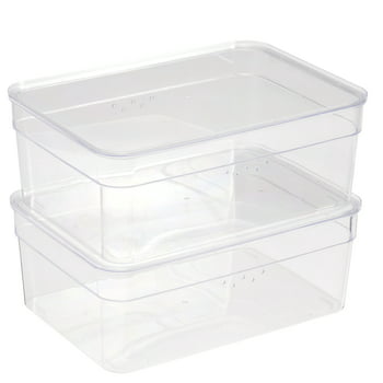 2-Pack Mainstays Plastic Extra-Wide Shoe Box with Lid