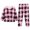 p-75Pink297, variant on CAIVO Kids Baby Boys Girls Plaids Print 2 Piece Pajama Sets Winter O-Neck Long Sleeve T-Shirts Pants Set Loungewear