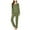 Army Green, variant on Women Night Wear Womens Pjs Sets Night Wear Women Ladies' Casual Solid Color Casual Top Pants Pajama Set