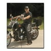 Diamond Plate Rock Design Genuine Buffalo Leather Motorcycle Chaps GFCHAPXL