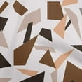 thumbnail image 1 of oneOone Cotton Poplin Twill Brown Fabric Geometric Dress Material Fabric Print Fabric By The Yard 56 Inch Wide, 1 of 6