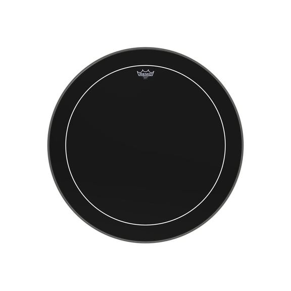 Remo Ebony Series Pinstripe Bass Drum Head 28 in.