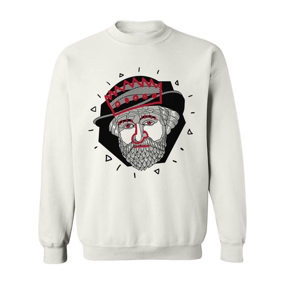 Graffiti Crown Sculpture Sweatshirt Men -Image by Shutterstock, Male Small