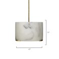 thumbnail image 3 of Jamie Young Co Elancourt Resin/Steel Pendant in White Faux/Antique Brass, 3 of 8
