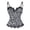 Black, variant on Womens Halloween Corset Top Leopard Print Lace Trim Spaghetti Strap Bustier Tummy Control Compression Slim Fit Body Shaper