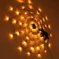 thumbnail image 5 of Wisremt Halloween 70 LED Spider Web Lights with Spider and Controller, 3 Modes Light Up Cobweb Halloween Decorations for Indoor Ourdoor Garden Yard Home Patio, 5 of 6