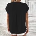 thumbnail image 5 of vigerkar Womens Summer Tops Spring Short Sleeve V Neck True Classic T Shirt Casual Cute Fashion Beach Vacation Clothes 2026 (Black, L), 5 of 5