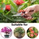 thumbnail image 4 of Tijeras de podar manuales para jardinería con cuchillas rectas de acero inoxidable, tijeras de jardín ultraafiladas para flores y plantas de recorte, 4 of 8