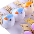 thumbnail image 4 of Ksopiavobs 12pcs Blue Mini Artificial Birds for Crafts Christmas Tree Decoration Realistic Miniature Mushroom Foam Bird Ornaments Metal Clip 5cm/2inch, 4 of 7