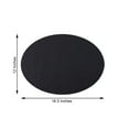 thumbnail image 3 of Efavormart 6 Pack Non-Slip Table Placemats, Oval Faux Leather Placemats With Glitter - Black for Wedding, Banquet, Party, Kitchen, Dining, Conference Tables Decor, Centerpieces, 3 of 5