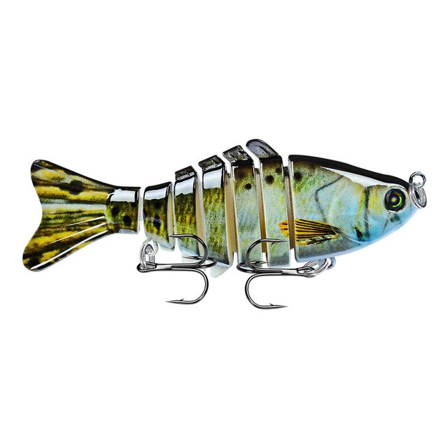Leurre Appât Bionique MultiSection Leurre de Poisson Appât Biomimétique pour Toutes Sortes Lot N2