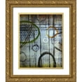 thumbnail image 1 of Holsinger, Joel 26x32 Gold Ornate Wood Framed with Double Matting Museum Art Print Titled - Convergence Blue 1, 1 of 4