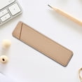 thumbnail image 5 of Estuche para bolígrafos de cuero suave de microfibra, bolsa protectora de almacenamiento de útiles escolares para estudiantes, portalápices elegante resistente a los arañazos, elegante organizador, 5 of 5