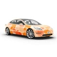 thumbnail image 6 of Rwraps Orange Watercolor Get Ready Matte Vinyl Film Wrap 59in x 3ft Vinyl Vehicle Car Film Sheet, 6 of 9