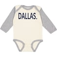 thumbnail image 3 of Inktastic Dallas in Blue Text Boys or Girls Long Sleeve Baby Bodysuit, 3 of 5