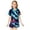 p-313Dark Blue846, variant on CAIVO Kids Girls Halloween Ghost Printed Imitation Silk 2 Piece Pajama Sets Lapel Short Sleeve Button Down Shirt With Shorts Nightwear