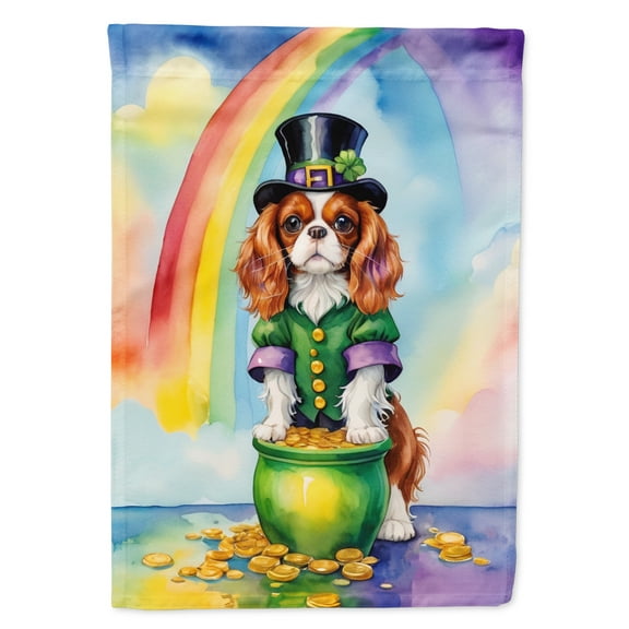 Cavalier Spaniel St Patrick's Day House Flag 28 in x 40 in