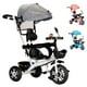 thumbnail image 1 of Triciclo para Bebe Triciclo Montable De 4 A 10 Años Carriola Montable con Sombrilla para Sol Silla Ajustable Carrito de Paseo Transformable Plegable Triciclo Infantil, 1 of 8