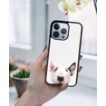 thumbnail image 5 of FINCIBO Soft Rubber Protector Cover Case for Apple iPhone 13 Pro 6.1" 2021 (NOT FIT Apple iPhone 13 mini 5.4" 2021/iPhone 13 6.1" 2021/iPhone 13 Pro Max 6.7" 2021), Animal Bull Terrier Dog, 5 of 5
